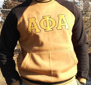 2-tone Black & Old Gold Alpha Sweatshirt