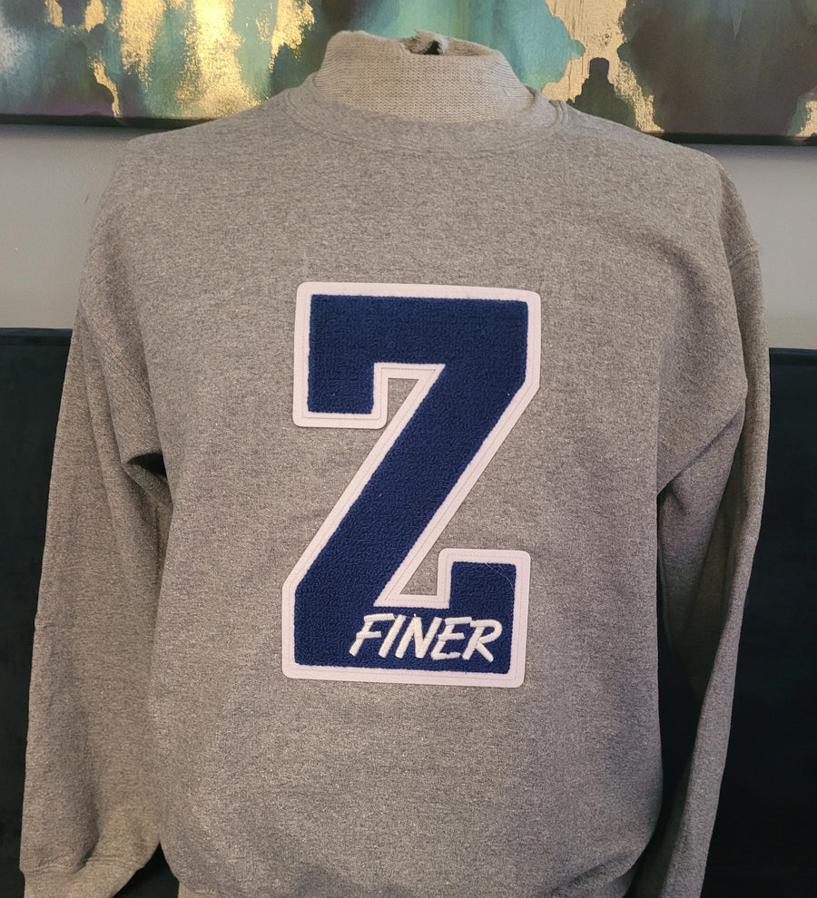 "Z" Finer Chenille Sweatshirt.