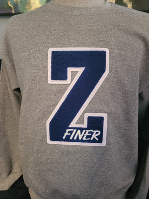 "Z" Finer Chenille Sweatshirt.