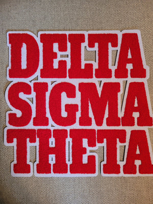 Large Delta Sigma Theta Chenille Patch
