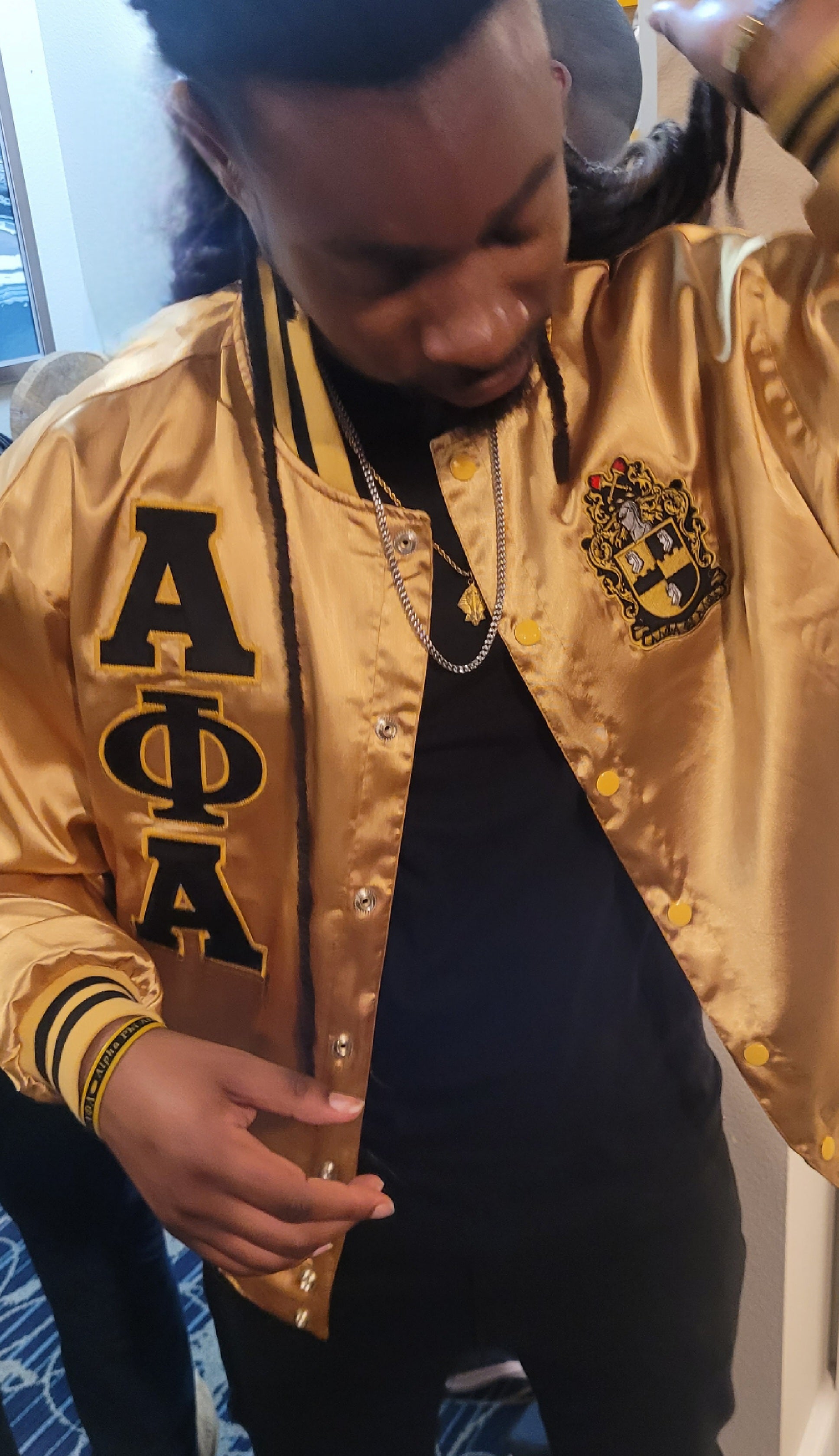 Alpha phi sales alpha satin bomber