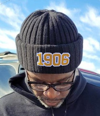 1906 Chenille Knitted Beanie Hat