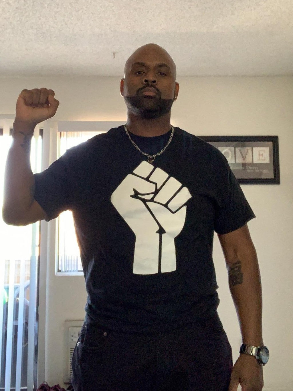 Black & White Black Power Tee