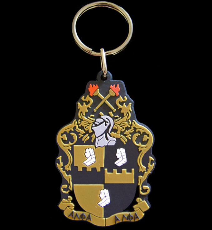 Alpha Silicon Crest Key chain