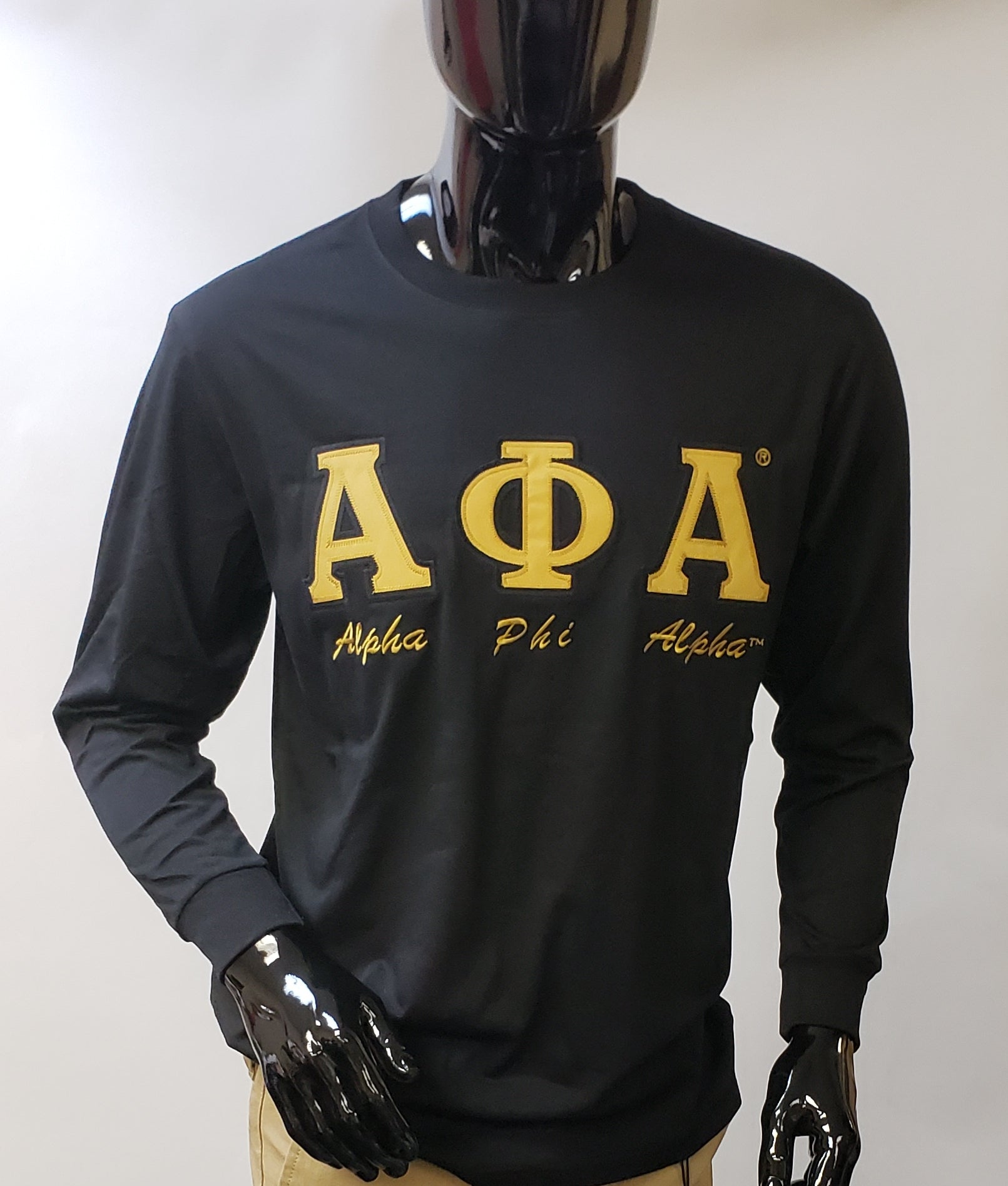 Alpha Long Sleeve Tee Greek CertiPHIed Apparel
