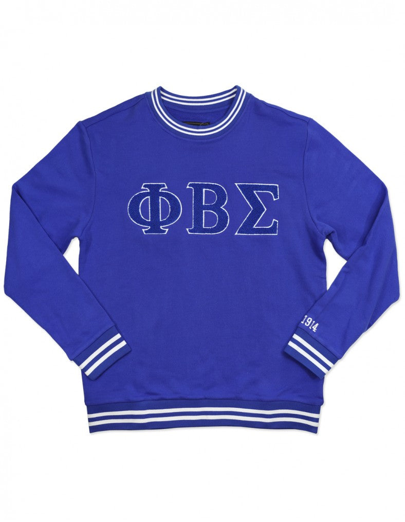 Blue Phi Beta Sigma Chenille Sweatshirt