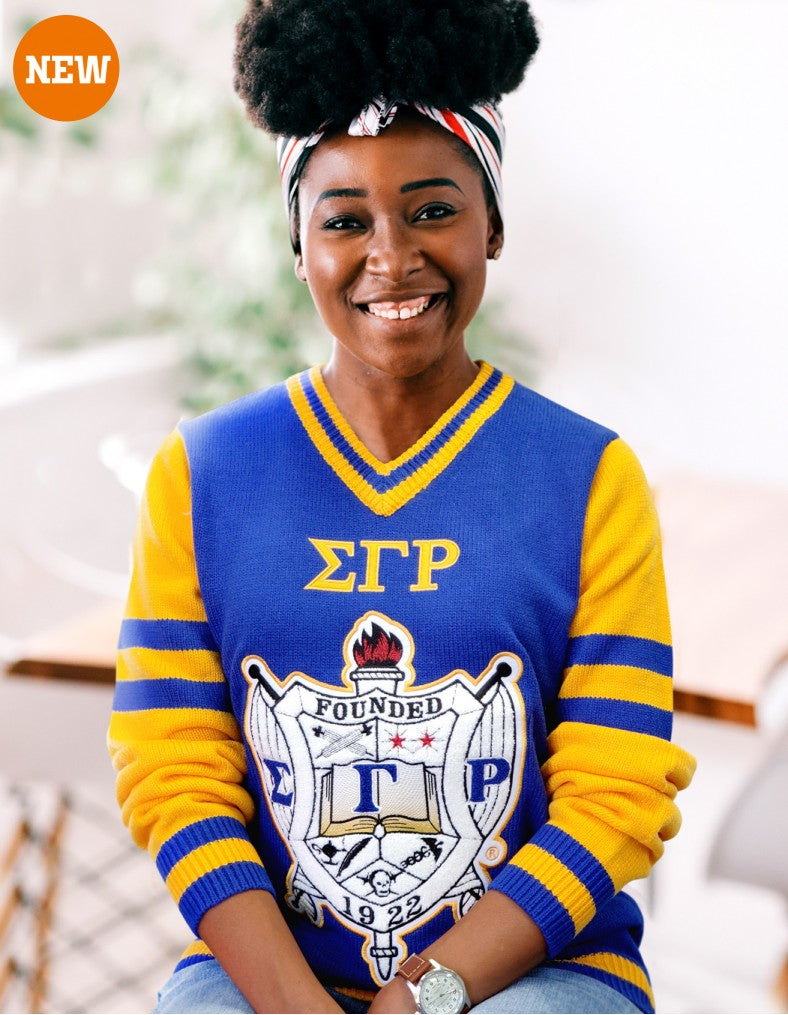 Sigma Gamma Rho Vintage  V Neck Sweater