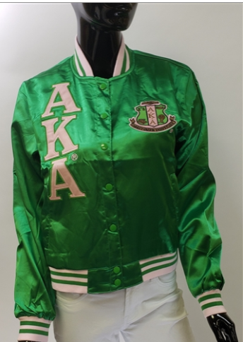 Aka satin bomber jacket sales