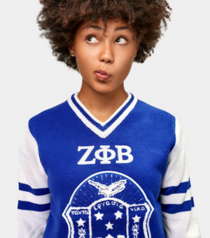 Zeta Vintage V Neck Sweater