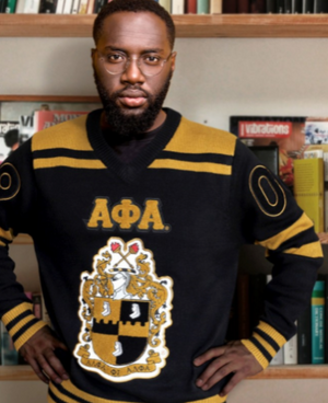 Alpha Vintage V Neck Sweater