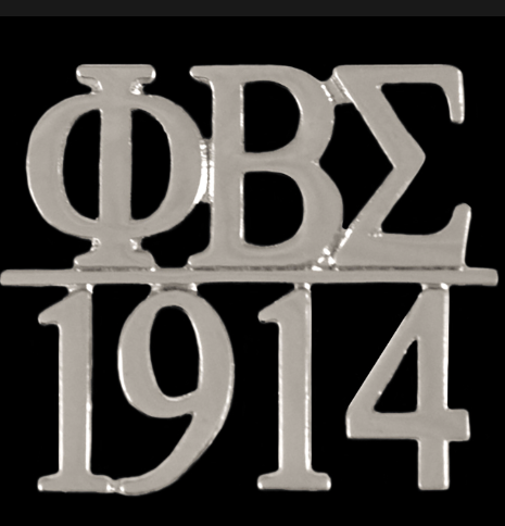 PBS/1914 Chapter Bar Lapel Pin In Silver