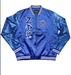 Zeta Sequin & Satin Jacket