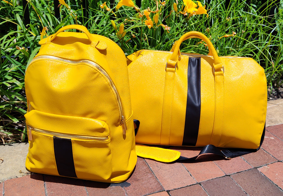 Vegan Leather Duffel Bag &  Backpack Travel Set (LIMITED EDITION)